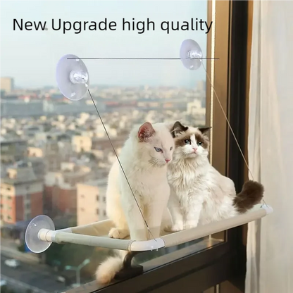 窓に取り付ける 折りたたみ式キャットハンモック