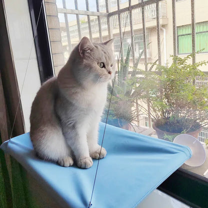 窓に取り付ける 折りたたみ式キャットハンモック