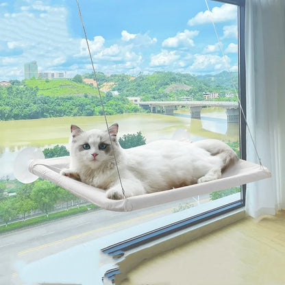 窓に取り付ける 折りたたみ式キャットハンモック